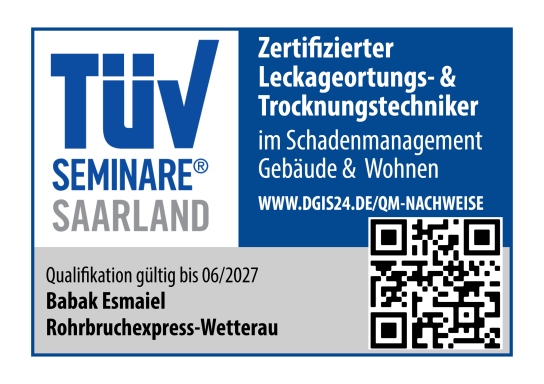 TÜV Seminare Saarland – Zertifizierter Leckageortungs- & Trocknungstechniker